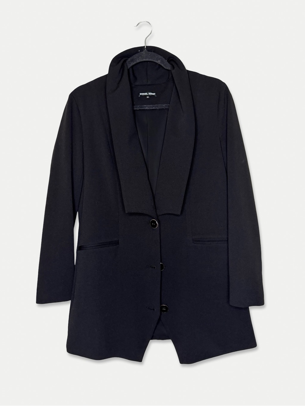 Samuel Dong Jacket Size XS Black Color 3 Button Closure GUC